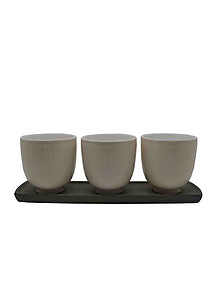 36cm White Pot Set