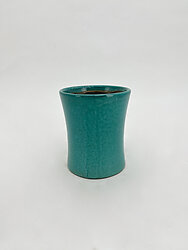 13cm Green Round Pot (YD19184/13 min 6)
